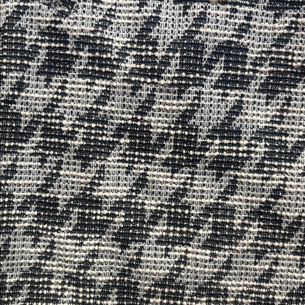 Melloday | Black And White Light Tweed Long Cardigan Sweater Size 2X - Picture 3 of 12
